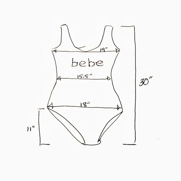 BEBE One Piece Swimsuit Fatigue Green Bathing Suit Size XL Beach Swimwear Summer - Picture 7 of 8